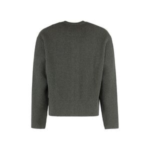 GIVENCHY Ribbed Crewneck Sweater Men GREEN Sweaters & Cardigans